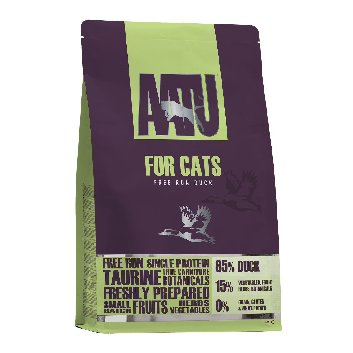 AATU Free Run Duck Dry Cat Food 3kg - 3kg