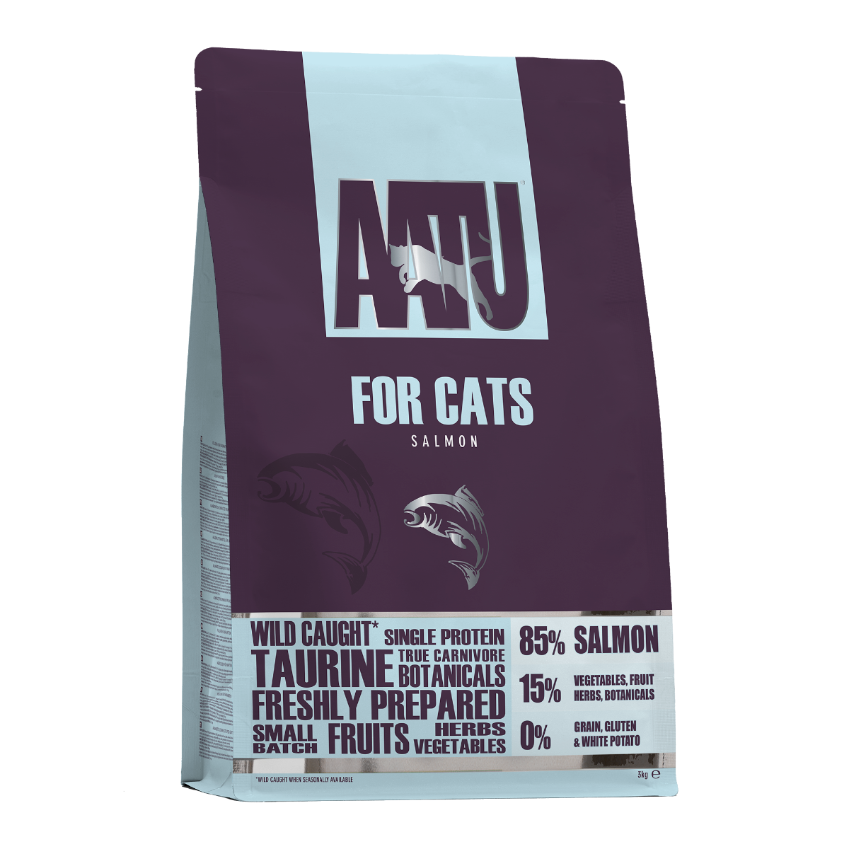 AATU Free Run Salmon Dry Cat Food 3kg - 3kg