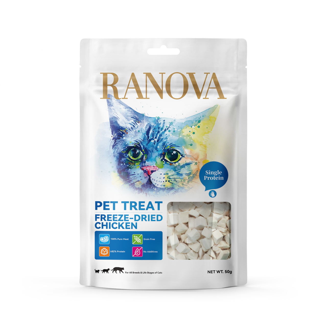 Ranova Freeze Dried Chicken for cats - 50g