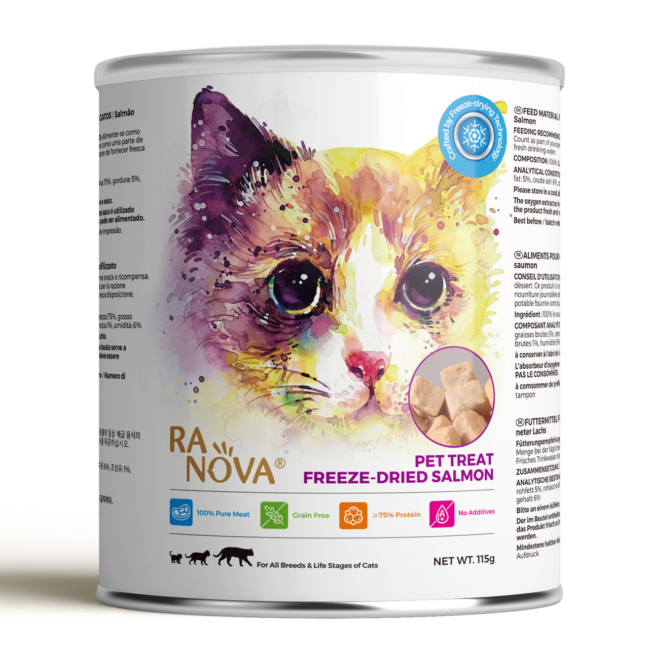 Ranova Freeze Dried Salmon for cats - 115g