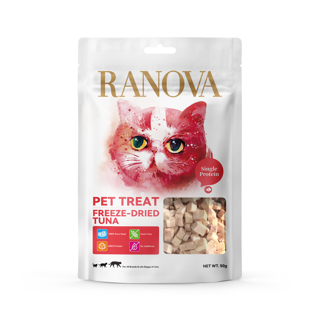 Ranova Freeze Dried Tuna for cats - 4g