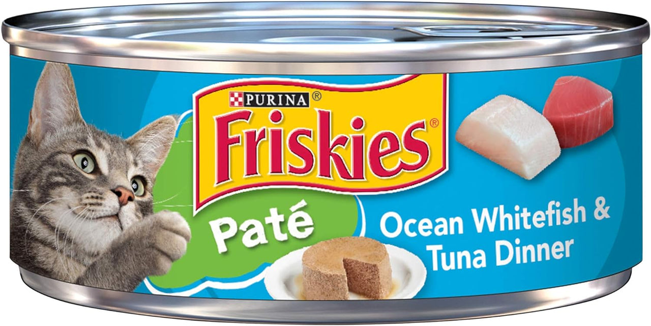 Purina Friskies Pate Cat Wet Food Ocean White Fish Tuna 5.5oz