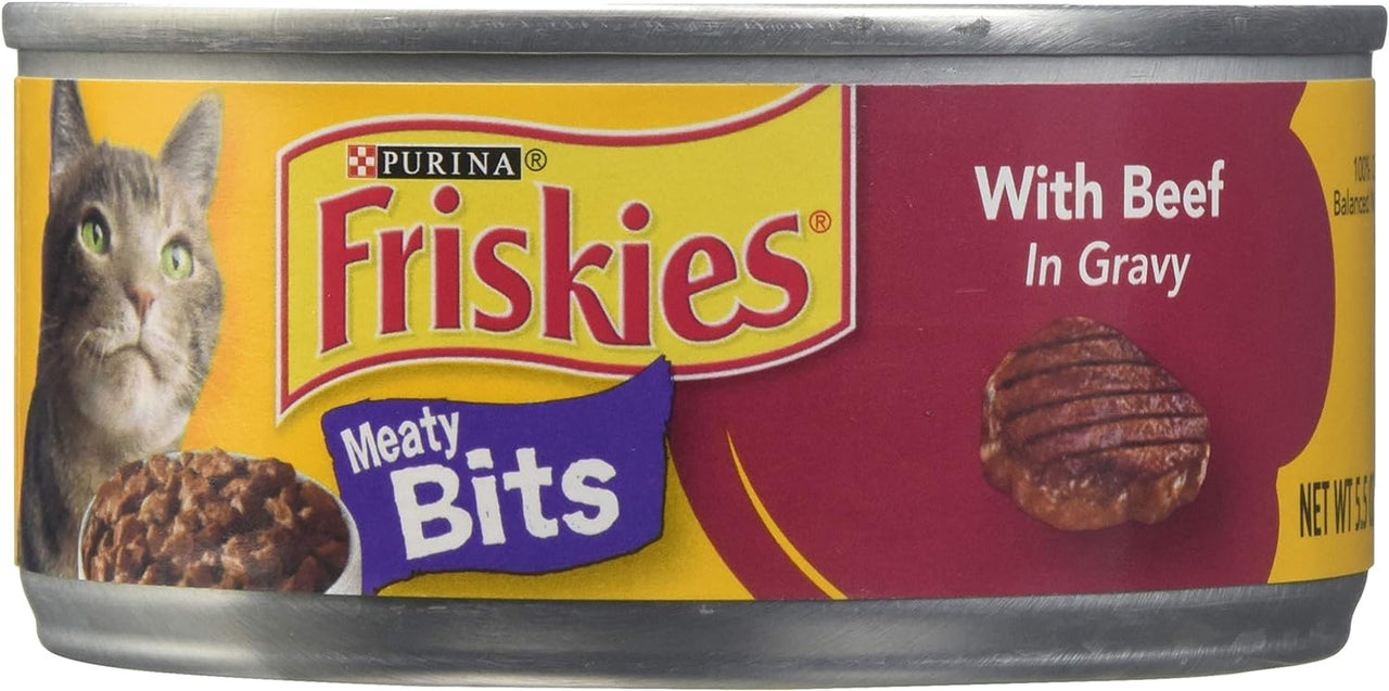 Purina Friskies Cat Wet Food Meaty Bits Beef 5.5oz