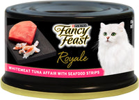 Thumbnail for Purina Fancy Feast Royale Cat Wet Food Whitemeat Tuna Affair with Seafood Strips 85g