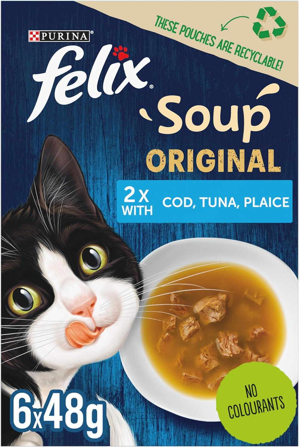 Purina Felix Soup Cat Wet Food Fish Selection 48g