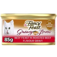 Thumbnail for Purina Fancy Feast Gravy Lover Cat Wet Food Beef 85g