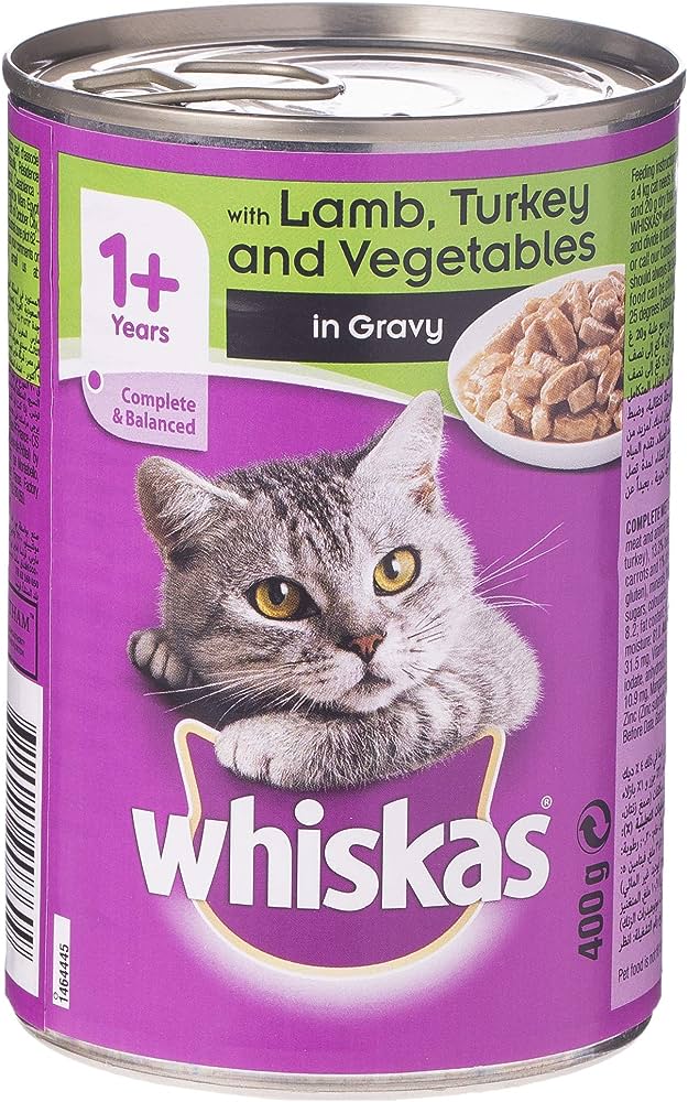 Whiskas Tasty Mince Lamb, Turkey and Vegetables in Gravy Cat Food, 400 gm