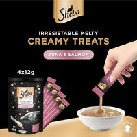 Thumbnail for Sheba Melty Tuna & Salmon Creamy Treat 48g