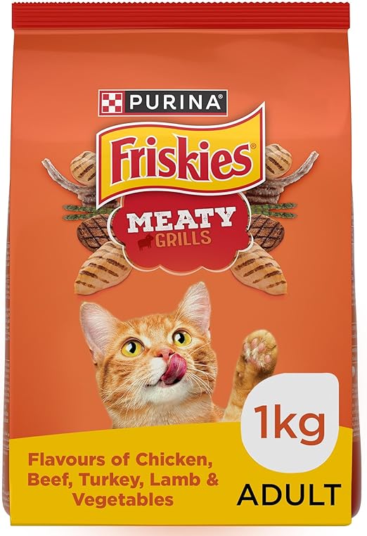 Purina Friskies Meaty Grill Cat Dry Food 1Kg