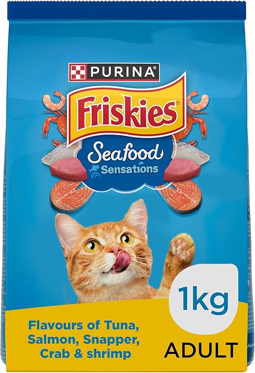 Purina Friskies Seafood Sensation Cat Dry Food 1Kg