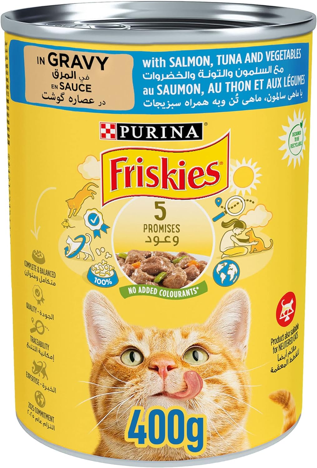 Purina Friskies Salmon Tuna & Vegetable 400g