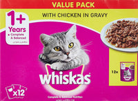 Thumbnail for Whiskas Chicken Gravy wet food 80g (Pack of 12 x 80g)