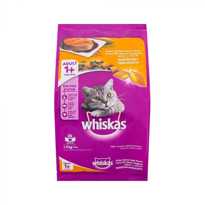 Whiskas Adult Grilled Salmon Steak Flavour 1.2Kg