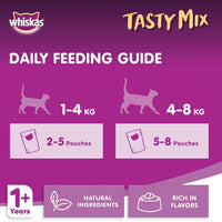 Thumbnail for Whiskas Tasty Mix, Tuna & Crab Collection in Gravy (4 x 70g)