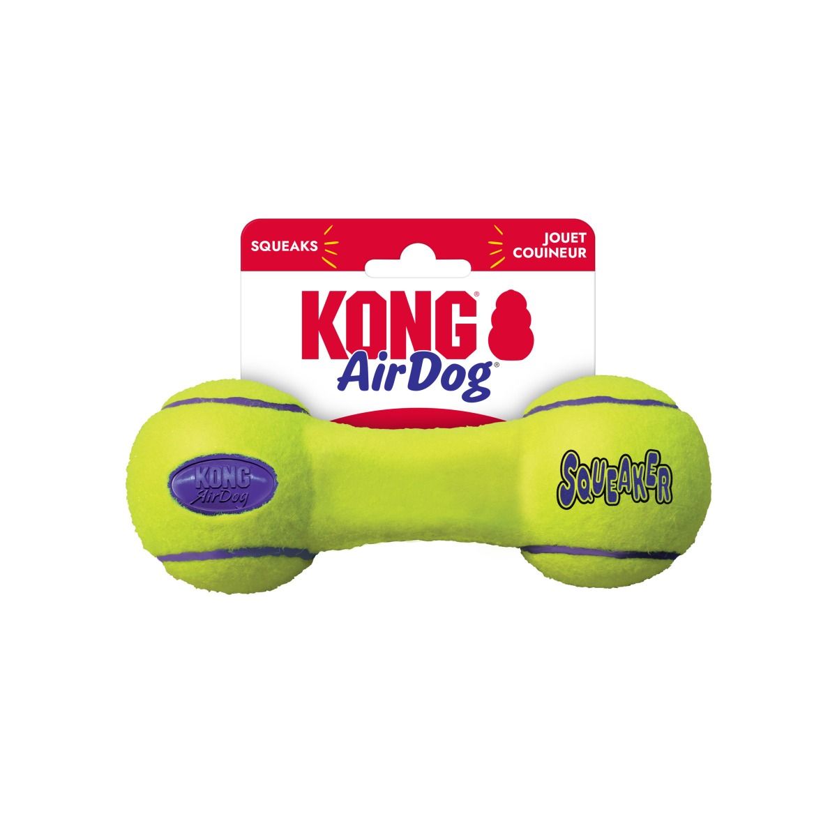 Kong AirDog Squeaker Dumbbell Dog Toy - L