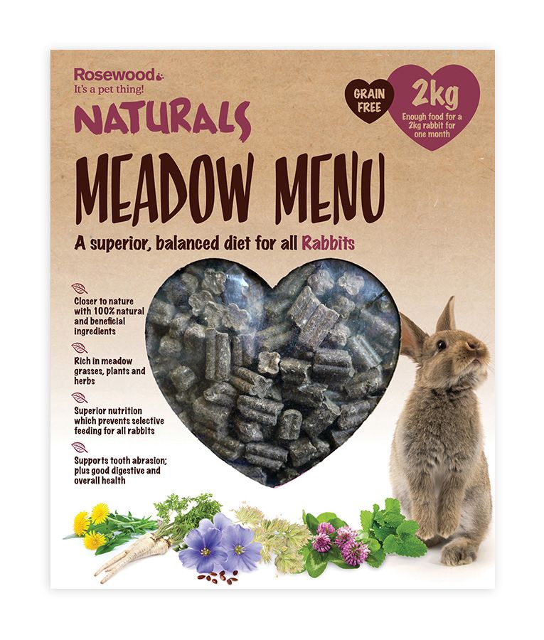 Rosewood Naturals Meadow Menu Rabbit Food 2kg - 2KG