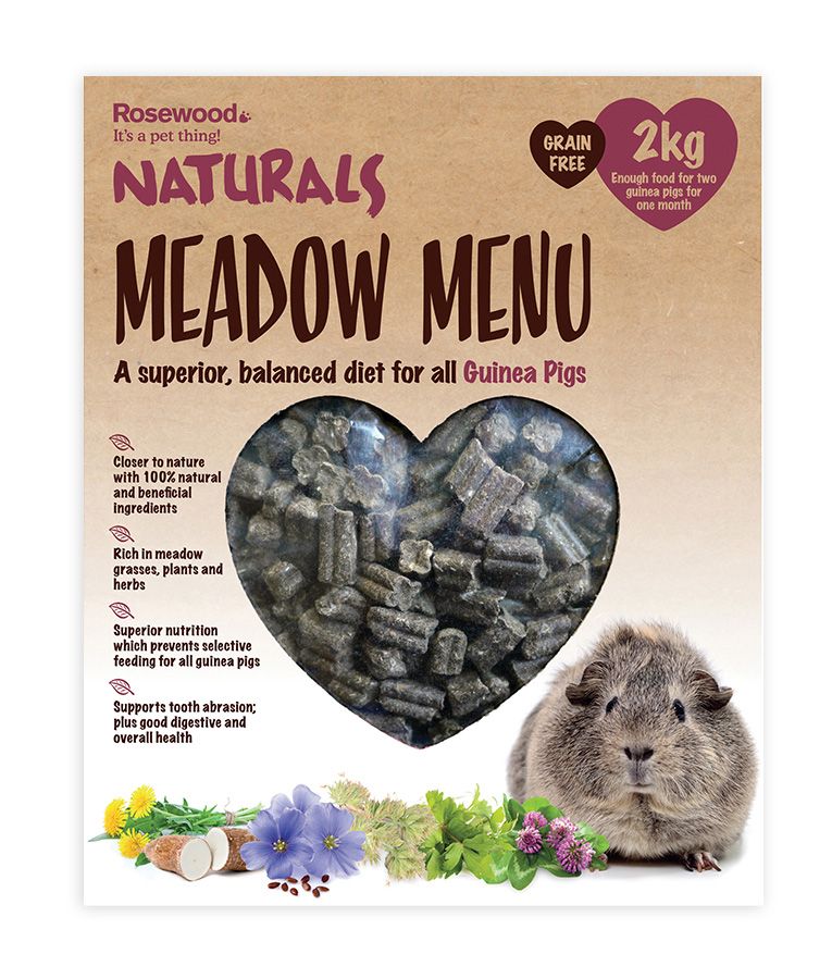 Rosewood Naturals Meadow Menu Guinea Pig Food 2kg - 2KG