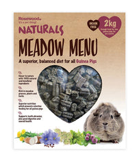 Thumbnail for Rosewood Naturals Meadow Menu Guinea Pig Food 2kg - 2KG