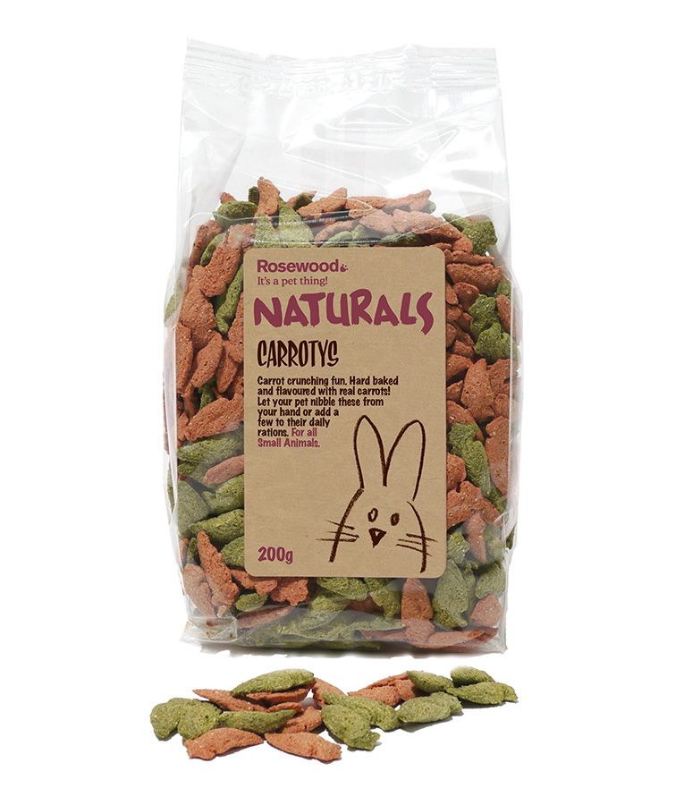 Rosewood Naturals Carrotys Small Animal Treats 200g - 200g