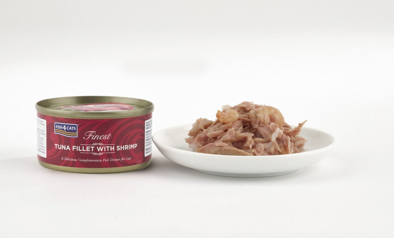 Fish4Cats Finest Tuna Fillet with Shrimp Wet Cat Food 70g - 70G