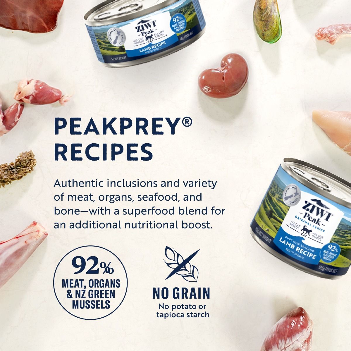 ZIWI Peak Lamb Recipe Wet Cat Food  - 185G