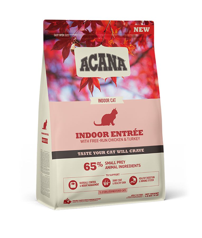 Acana Indoor Entree Adult Dry Cat Food - 4.5KG