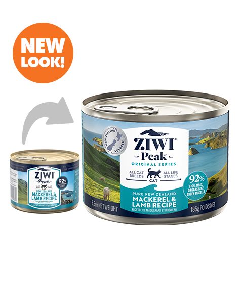 ZIWI Peak Mackerel & Lamb Recipe Wet Cat Food - 185G