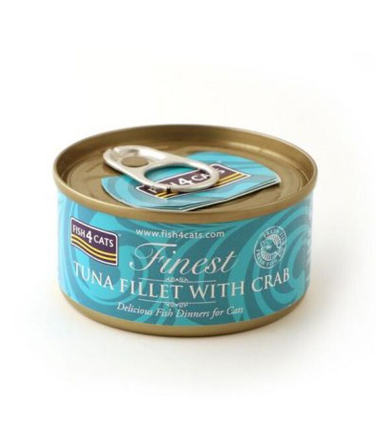 Fish4Cats Finest Tuna Fillet with Crab Wet Cat Food 70g - 70G