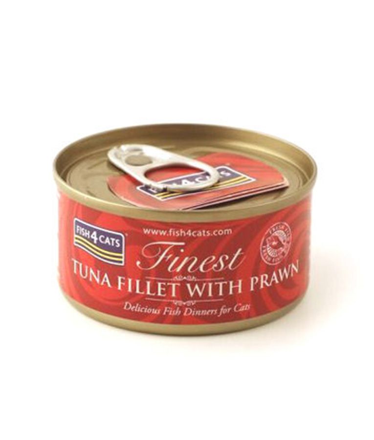 Fish4Cats Finest Tuna Fillet with Shrimp Wet Cat Food 70g - 70G