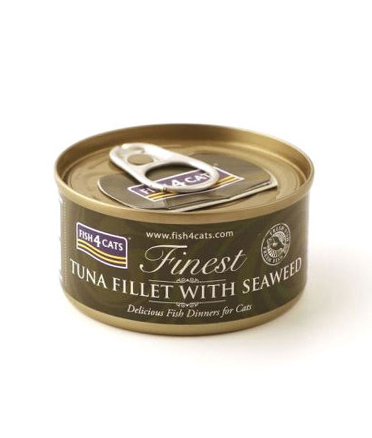 Fish4Cats Finest Tuna Fillet with Seaweed Wet Cat Food 70g - 70G