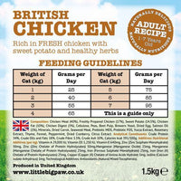 Thumbnail for Little BigPaw British Chicken Adult Dry Cat Food - 1.5kg