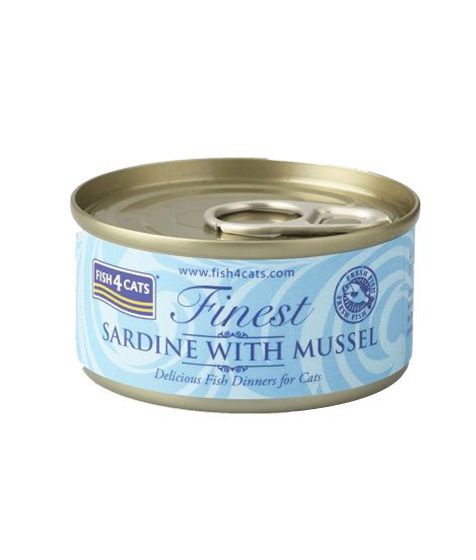 Fish4Cats Finest Sardine with Mussel Wet Cat Food 70g - 70G