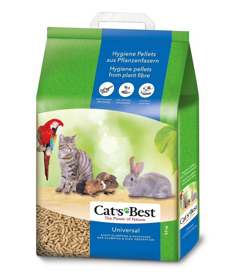 Cat's Best Universal Small Animal Litter - 11KG