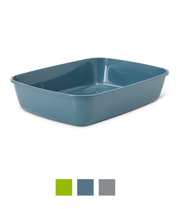 Savic Iriz Cat Litter Tray - BLUESTONE 42CM