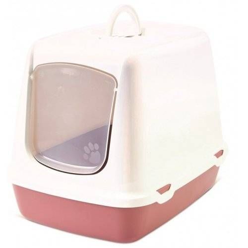 Savic Oscar Cat Toilet Home - EARTH ROSE