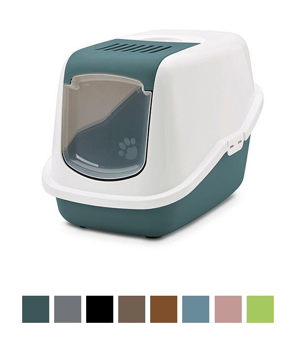 Savic Nestor Cat Toilet Home - Botanical Green