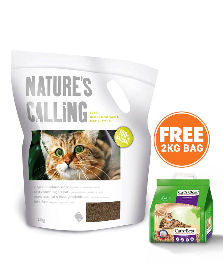 Natures Calling Biodegradable Cat Litter  - 6KG