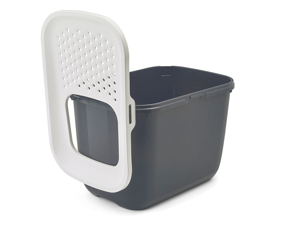 Savic Hop In Top Entry Cat Litter Tray - ANTHRACITE