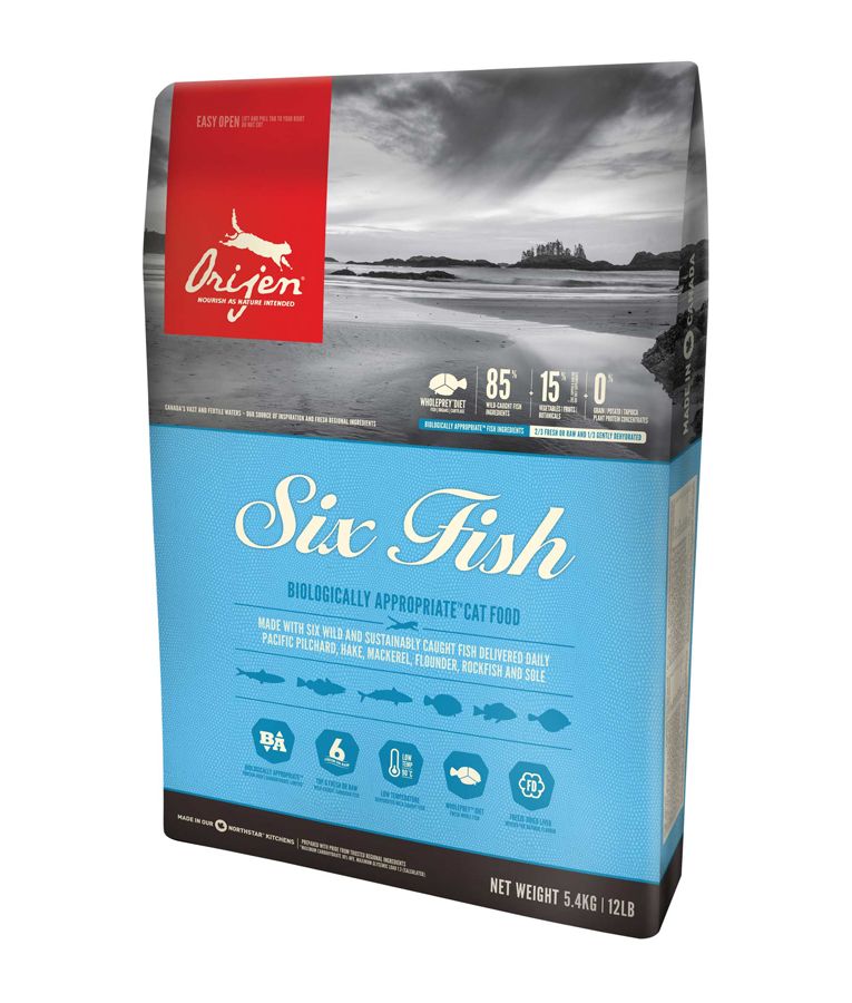 Orijen Six Fish Dry Cat Food - 1.8KG