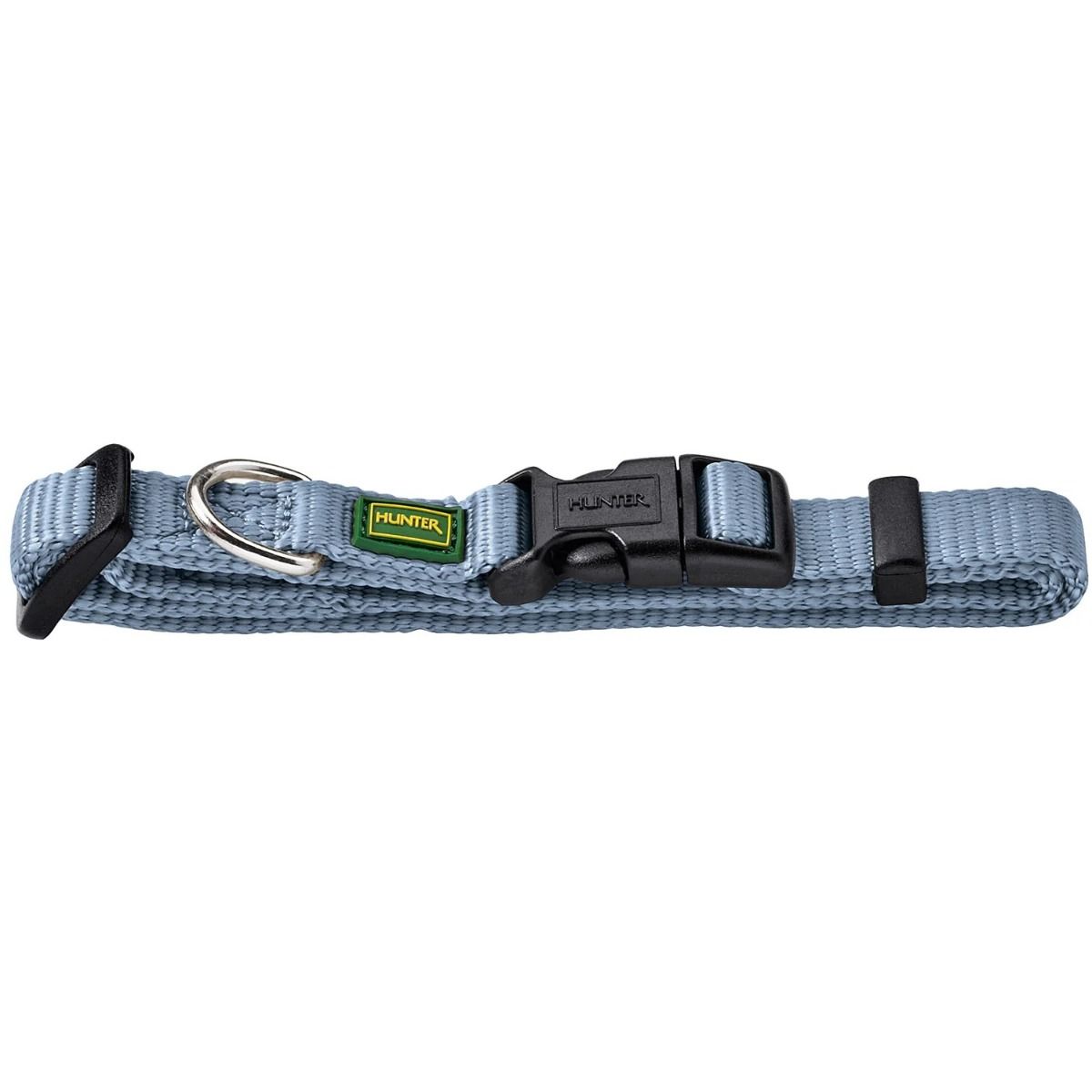 Hunter Vario Basic Nylon Dog Collar - Smoky Blue M-L