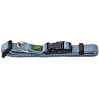 Hunter Vario Basic Nylon Dog Collar - Smoky Blue M-L