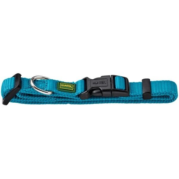 Hunter Vario Basic Nylon Dog Collar - TEAL L-XL