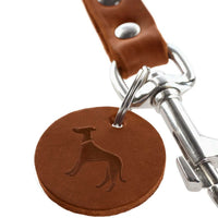 Hunter Cow Leather Training Dog Leash - Cognac 16/100