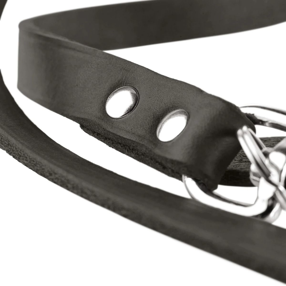 Hunter Cow Leather Training Dog Leash - Stone Grey 16/100