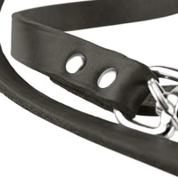 Hunter Cow Leather Training Dog Leash - Stone Grey 20/100
