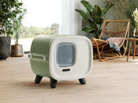 Thumbnail for Savic Mira De Lux Toilet Home Cat Litter Box - Botanical Green