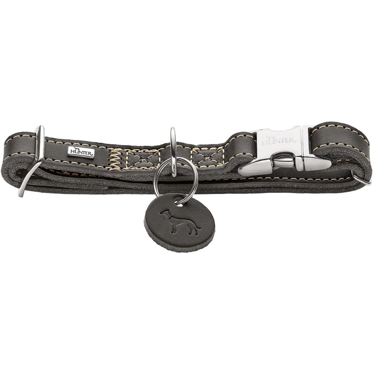 Hunter Aalborg Alu-Strong Dog Collar - Olive Green Medium