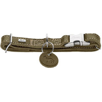 Hunter Aalborg Alu-Strong Dog Collar - Olive Green Large