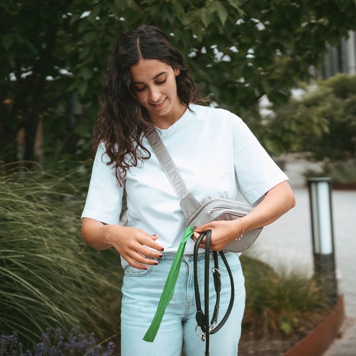 Hunter Seoul Crossbody Bag including Blanket - Greige