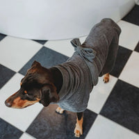 Hunter Riga Dog Bathrobe - Grey 30